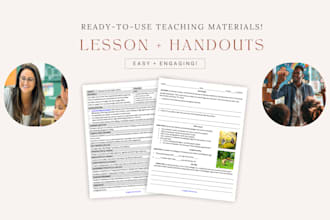 create custom demo lessons, lesson plans, slides, scripts and teaching materials