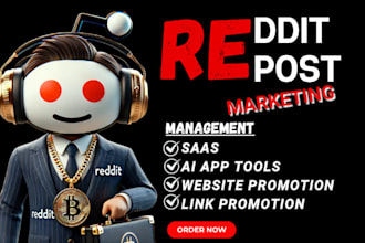 manage reddit post for ai affiliate store products business website and app link