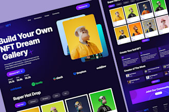 do luxury web 3 UI, nft design, futuristic design