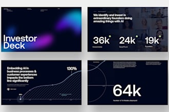 design pitch deck presentation in powerpoint, google slides adobe illustrator