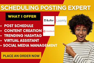 setup schedule post on all social media platform via loomly buffer metricool
