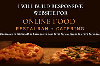 build catering food restaurant menu website grocery recipes bakery website