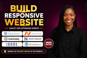 wordpress website on ionos, bluehost, namecheap, godaddy, hostinger, siteground
