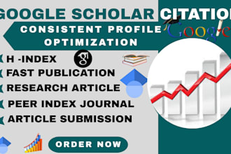 increase google scholar citations in a peer reviewed index journal