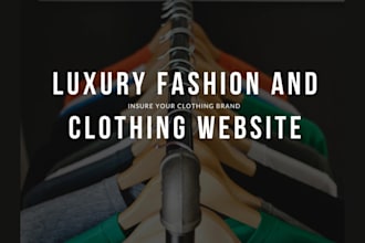 design luxury jewelry website, clothing website, boutique website, fashion