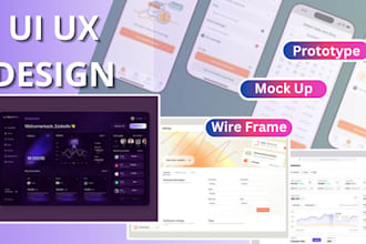 do custom ui ux design, prototype, mock up, wire frame for your website in figma