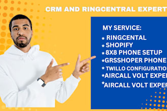 ringcentral tcr registration 8x8 grasshopper aircall voip IVR phone system setup