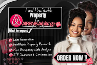 find profitable properties for airbnb arbitrage str short term rental in USA,UK