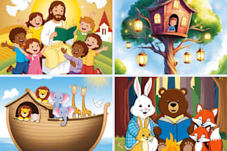 illustrate children story book illustration christian children book illustration