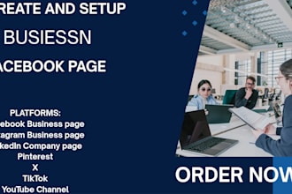 create and setup a business facebook page