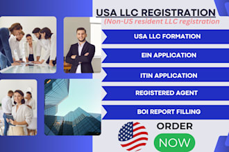 do US llc registration, ein, itin for non us citizens, renew US llc, close llc