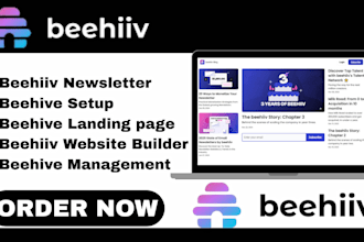 do beehive setup design beehiiv newsletter beehive landing page website manager