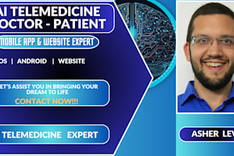 develop ai telemedicine app, patient app, doctor app, healthcare app