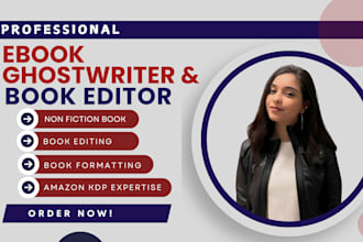 do amazon ghostwriting christian ebook writer non fiction book editing kdp ebook