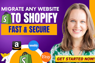 migrate wix, wordpress, bigcommerce, squarespace, weebly store to shopify store