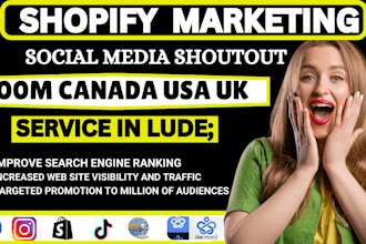 shootout promote website link to 200m USA UK canada twitter ig fb tiktok audienc