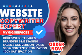 write SEO website copy, landing pages, product description and sales copywriting