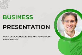 design and redesign a professional powerpoint presentation with pitch deck