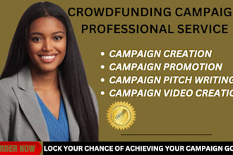 do crowdfunding campaign creation and promotion for gofundme kickstarter