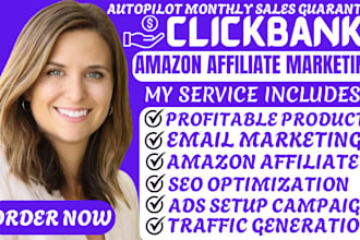 setup money making clickbank amazon affiliate marketing clickbank link promotion