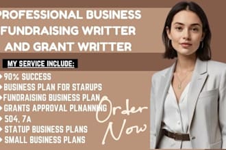 write fundraising business plan, business planning grant writing, grant proposal