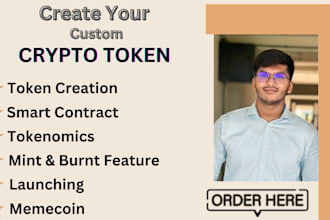 create your own crypto currency,memecoin,token in any chain