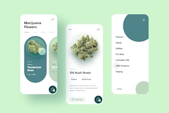 develop marijuana app, cannabis app, weed delivery app, marijuana website