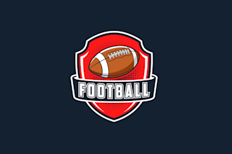 create awesome and gorgeous american football logo design
