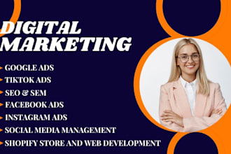 do digital markerting audit, google ads management and target the right audience