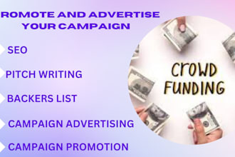 promote your crowdfunding campaign and drive backers