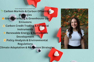 research and write about carbon credit, climate change and global warming