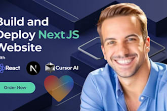 develop a responsive nextjs website with cursor ai, ai website, lovable web app