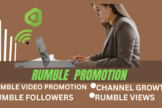 organically promote and distribute your rumble videos to increase your audience