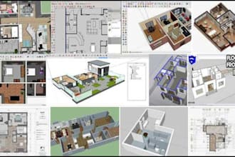 draw stamp architectural drawing floor plan for city permit