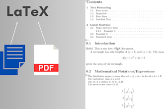 convert documents to PDF latex with precision