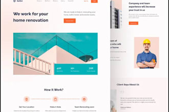 generate home improvement home inspection website home renovation landing page
