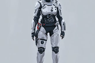 create wars and sci fi illustration