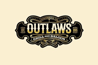 design beautiful retro vintage dive bar logo