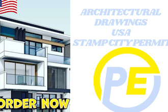 review and stamp ca, tx, fl, drawing as a licensed civil structural engineer