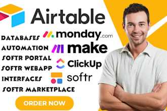 automate your business using airtable, zapier, integromat, softr, google sheets