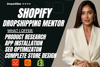 be your shopify dropshipping mentor consultant, boost ecommerce sales