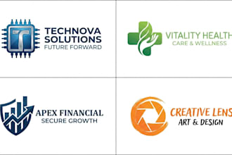 create minimalist 3d professional business logo design