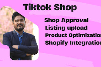 set up tiktok shop, manage tiktok shop and product listing