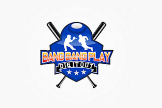 design sports club softball apparel logo