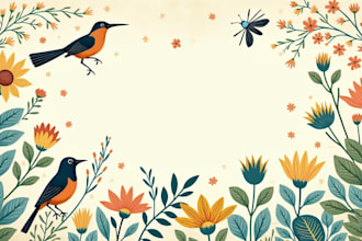 draw botanical and animal designs and patterns for you