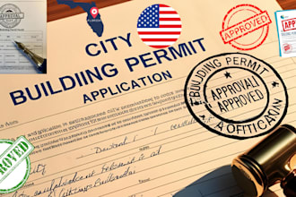 draw licensed architect stamps for building plans in california, florida, texas