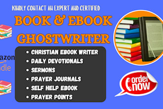christian ghostwriting, daily devotional book writer, ghost ebook prayer journal