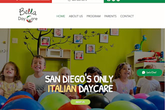 design friendly daycare website kindergarten website childcare preschool website