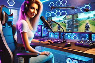 design custom twitch and kick overlay, panels, banner, offline screen and more
