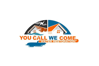 design best quality water restoration company logo